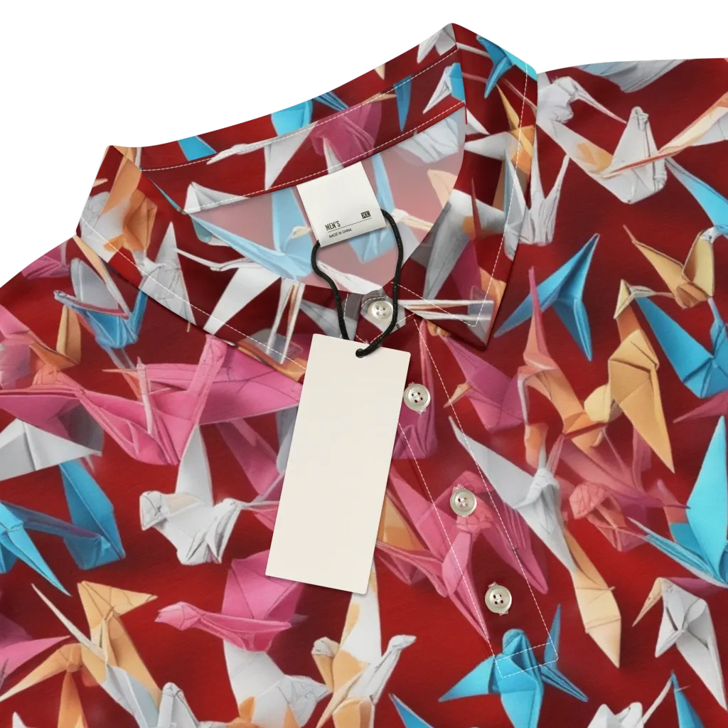 Crane Cascade on Men's Slim Fit Polo Shirt — Product details