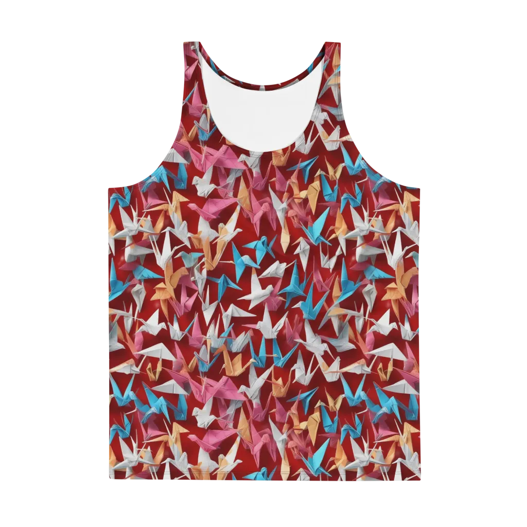 Crane Cascade on Men's Tank Top — Front