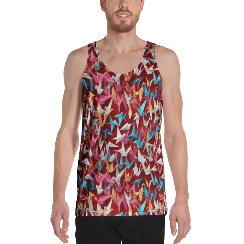 Crane Cascade on Men's Tank Top — Front