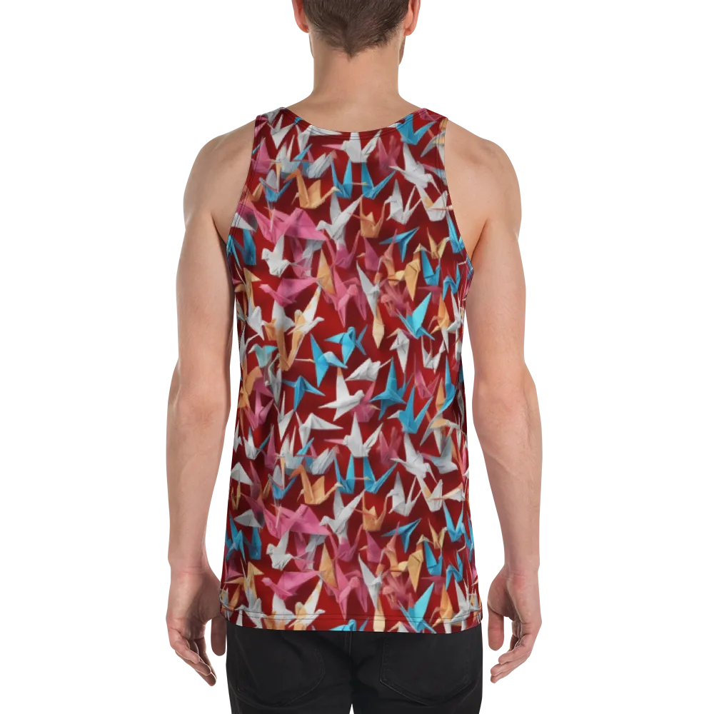 Crane Cascade on Men's Tank Top — Back