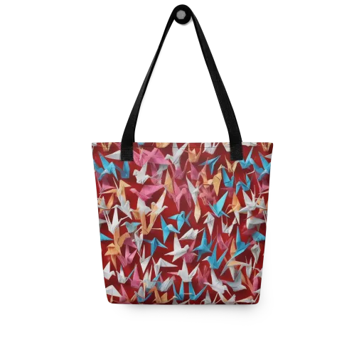 Crane Cascade on a Tote Bag