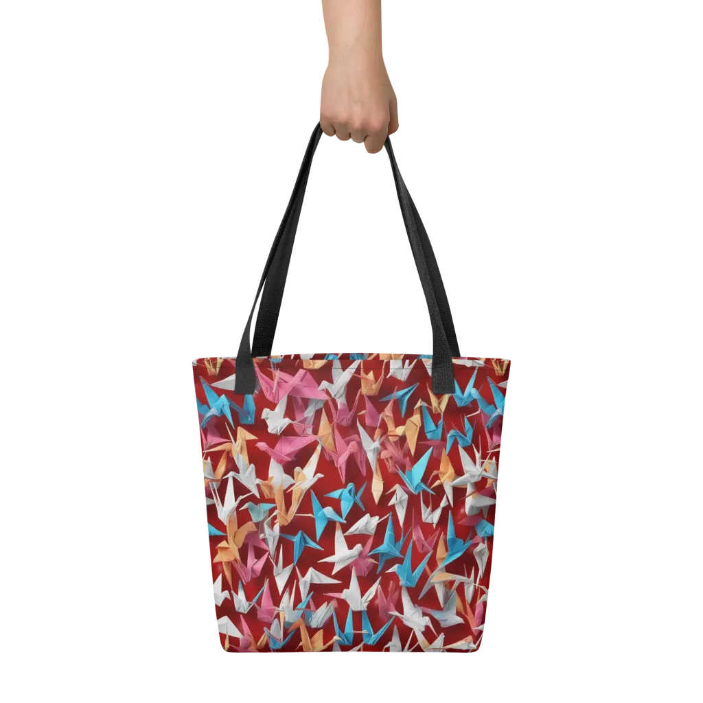 Crane Cascade on Tote Bag — Front