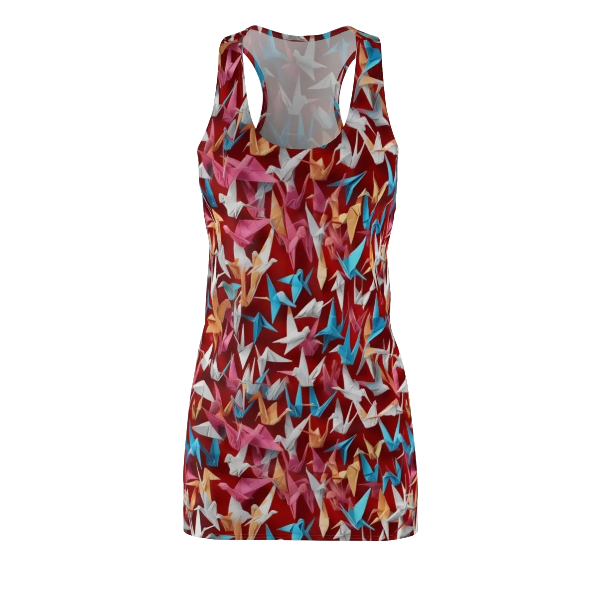Crane Cascade on Racerback Dress — Front