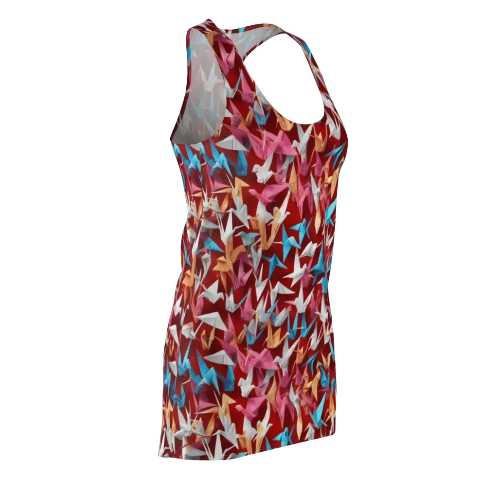 Crane Cascade on Racerback Dress — Front Side
