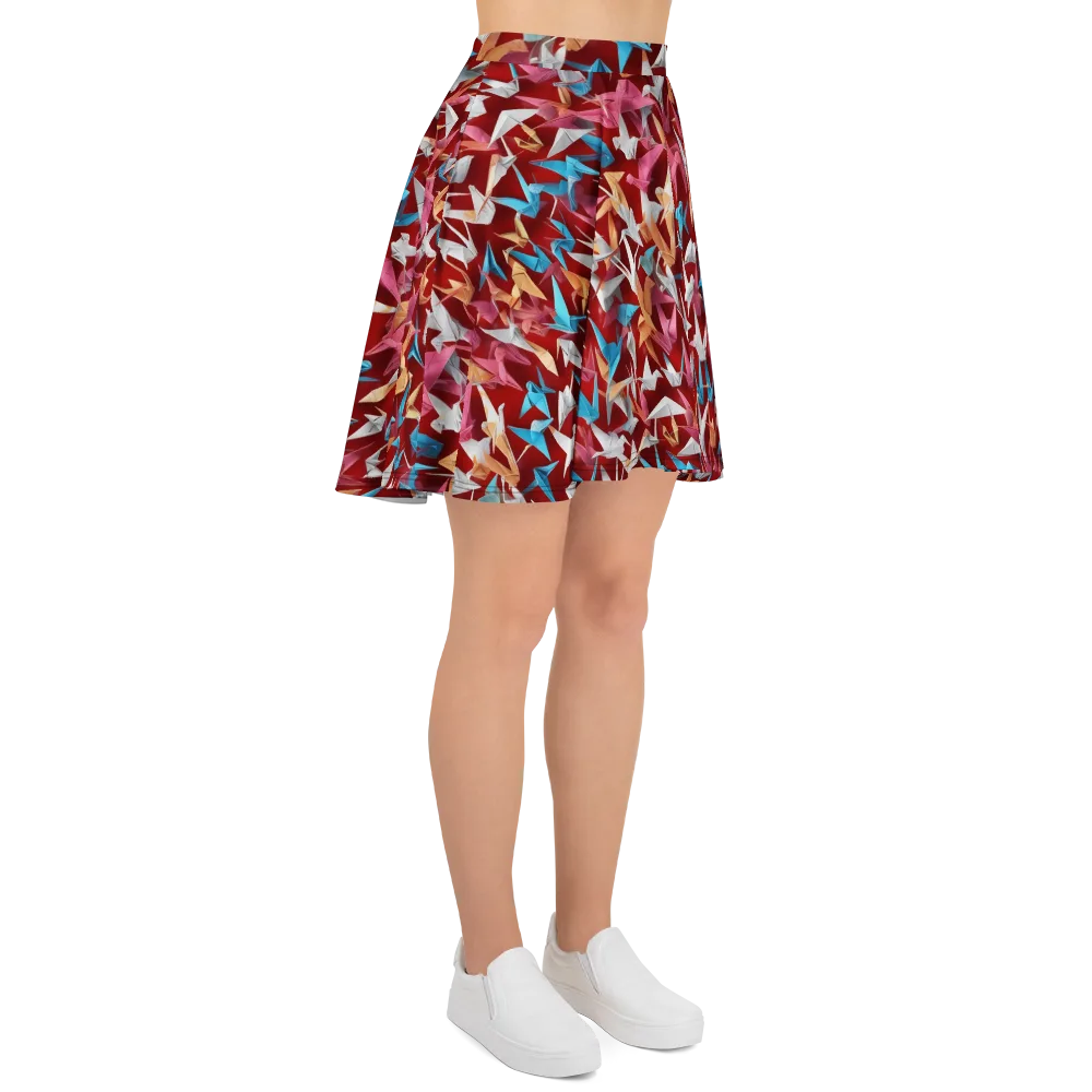 Crane Cascade on Skater Skirt — Right