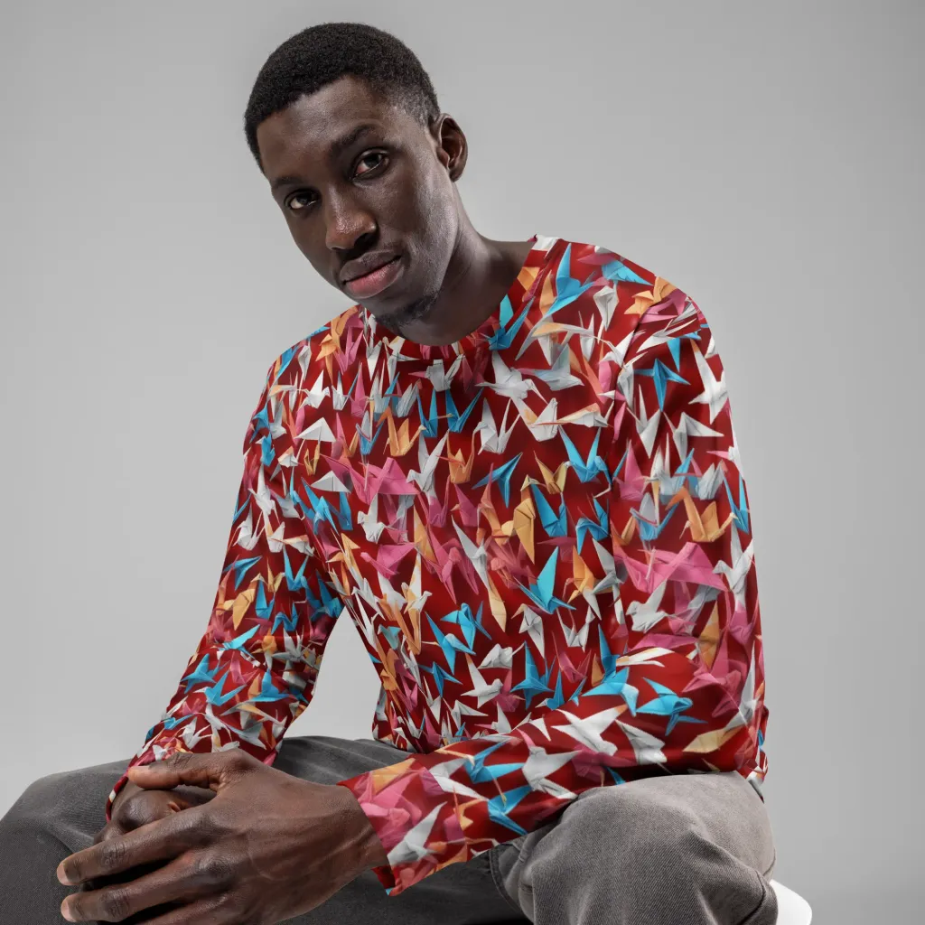 Crane Cascade on Sweatshirt — Front