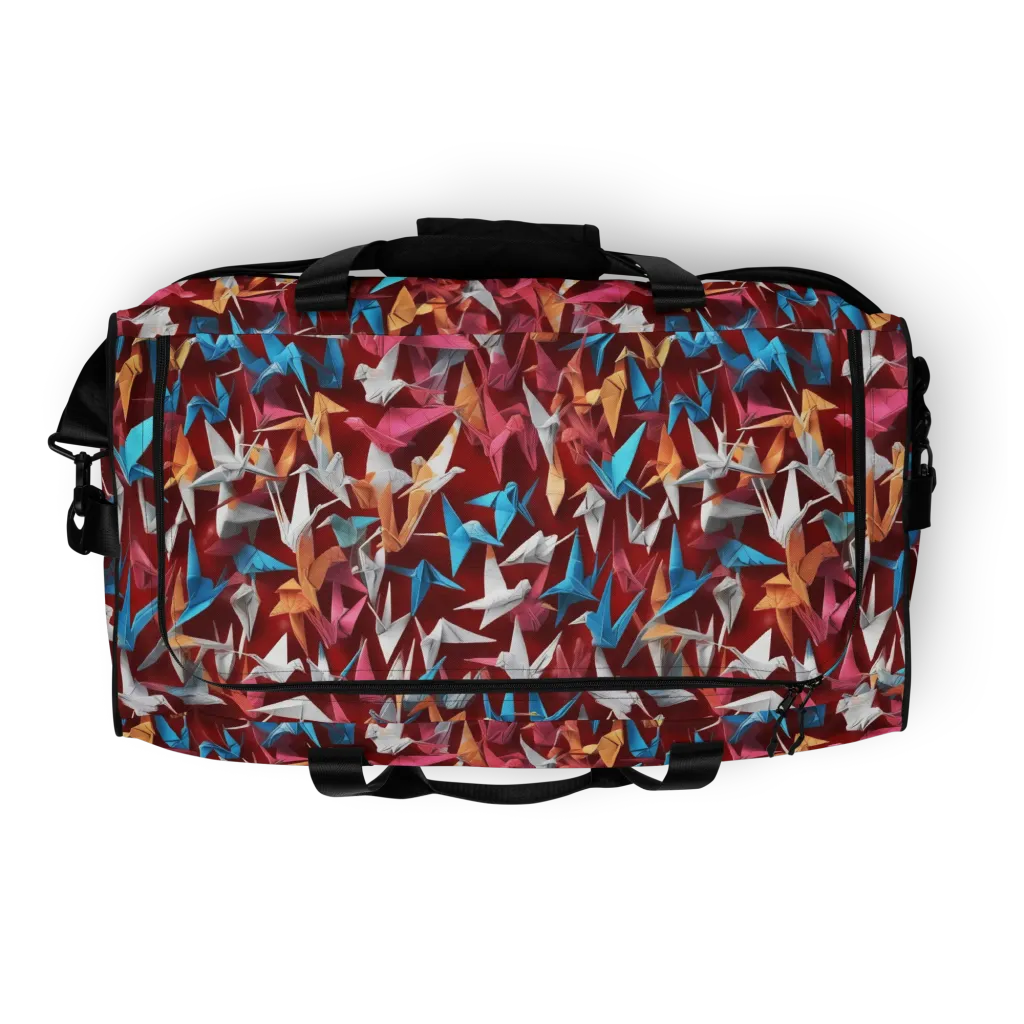 Crane Cascade on Duffle Bag — Top