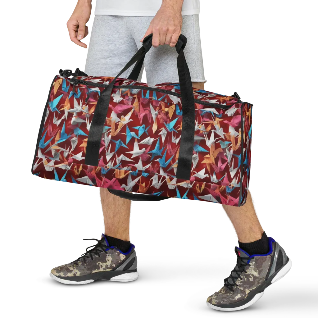 Crane Cascade on Duffle Bag — Front
