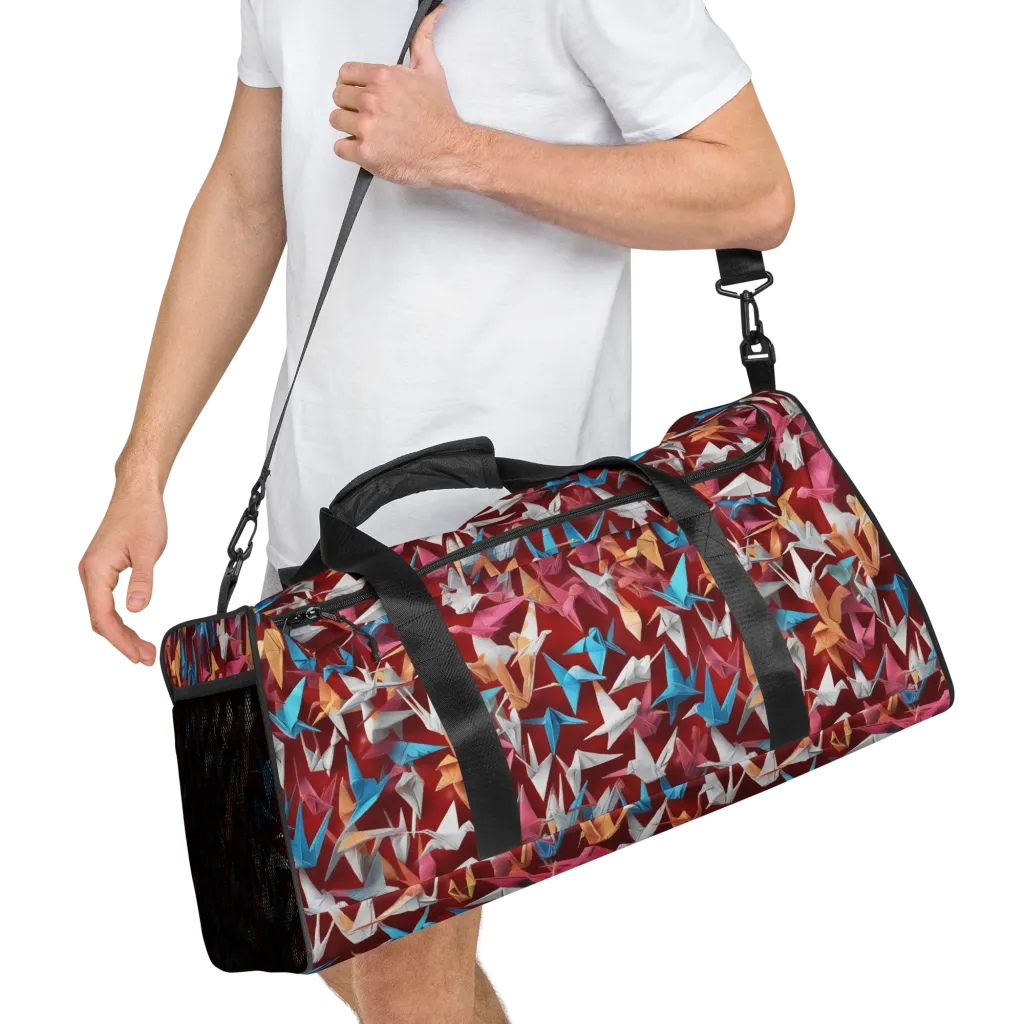 Crane Cascade on Duffle Bag — Right Front