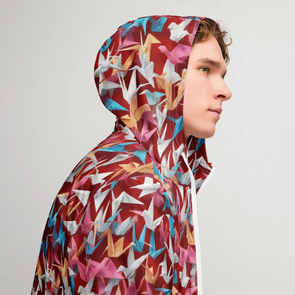 Crane Cascade on Men's Windbreaker — Right