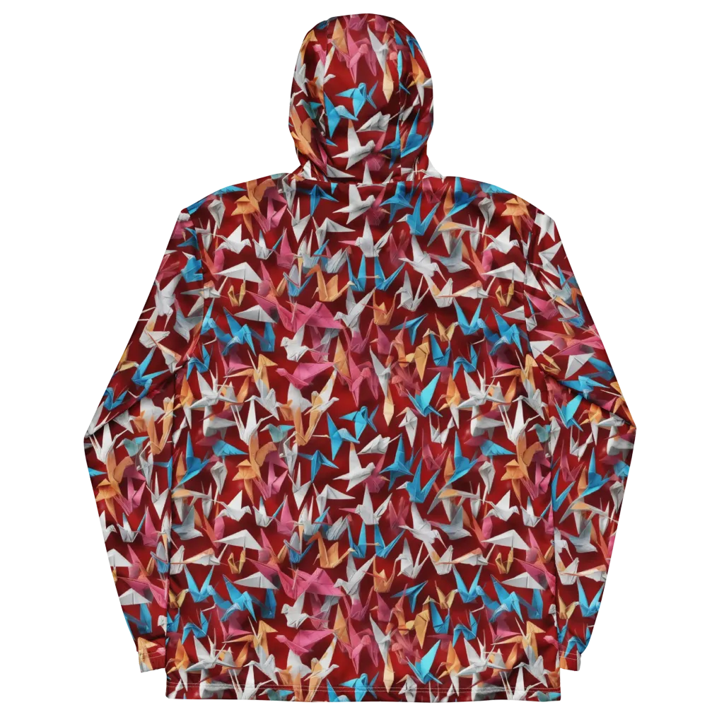 Crane Cascade on Men's Windbreaker — Back
