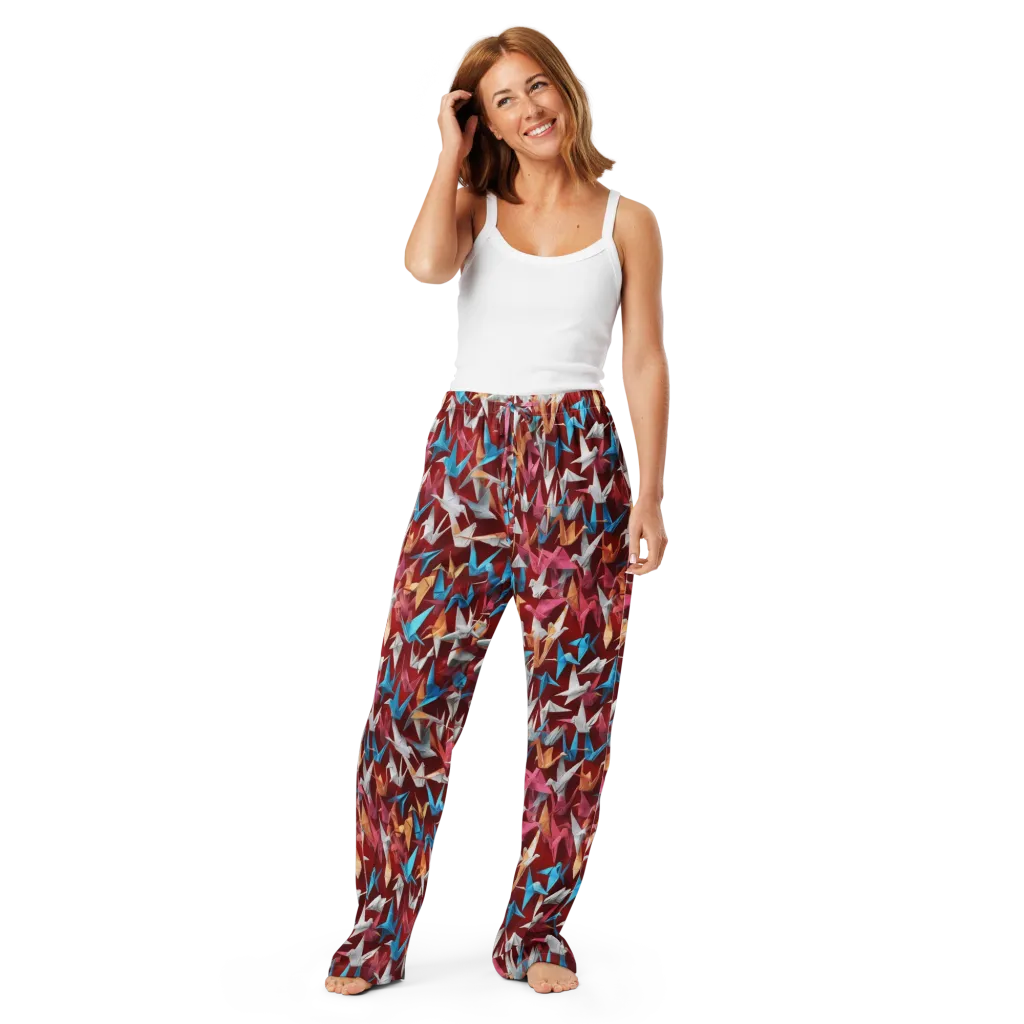 Crane Cascade on Women's Pajama Pants — Front