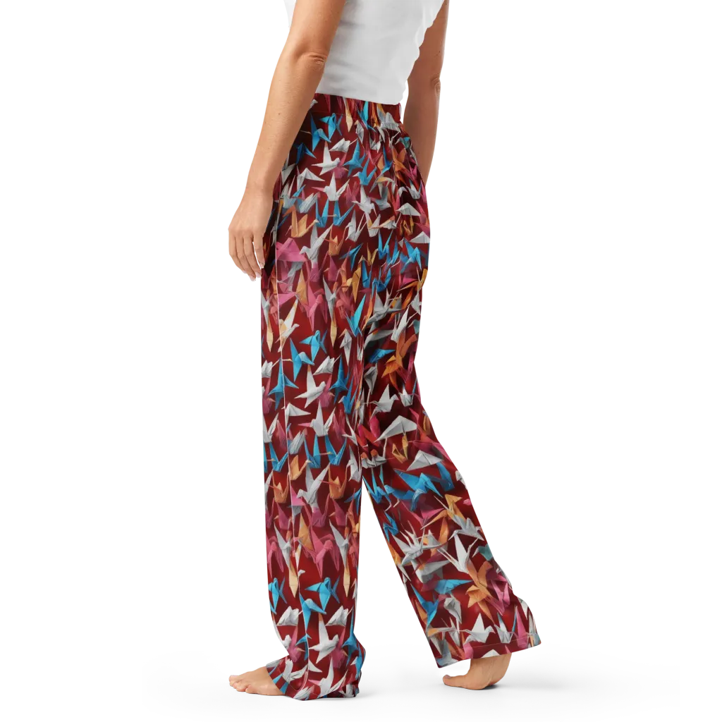 Crane Cascade on Women's Pajama Pants — Left