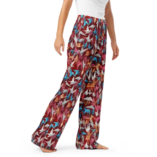 Crane Cascade on a Women's Pajama Pants