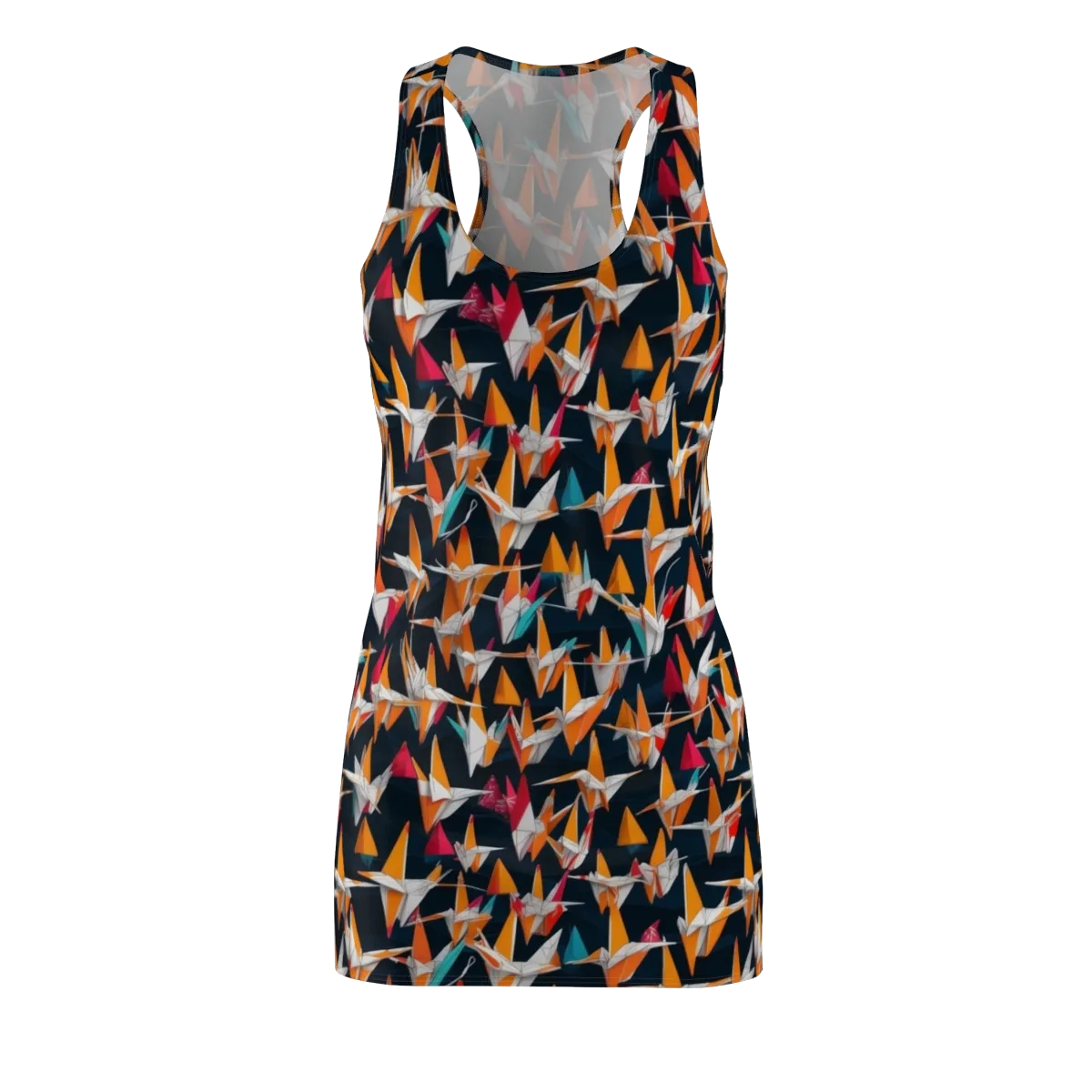 Origami Flight on Racerback Dress — Front
