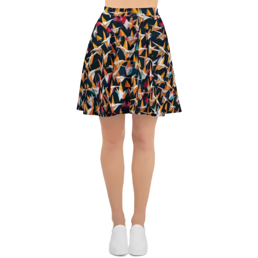 Origami Flight on a Skater Skirt
