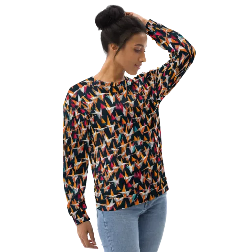 Origami Flight on a Sweatshirt