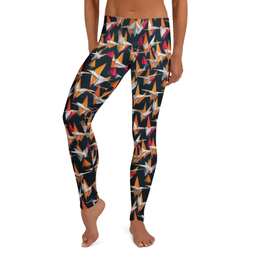 Origami Flight on a Leggings