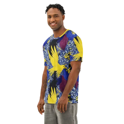 Golden Swift on a Men's Cotton Crew Neck T-Shirt