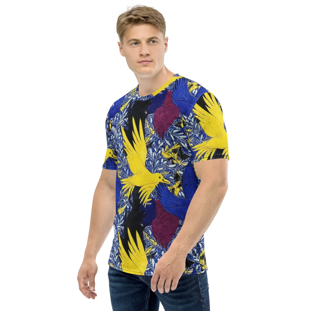 Golden Swift on Men's Crew Neck T-Shirt — Left