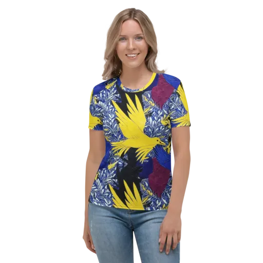 Golden Swift on a Women's Crew Neck T-Shirt