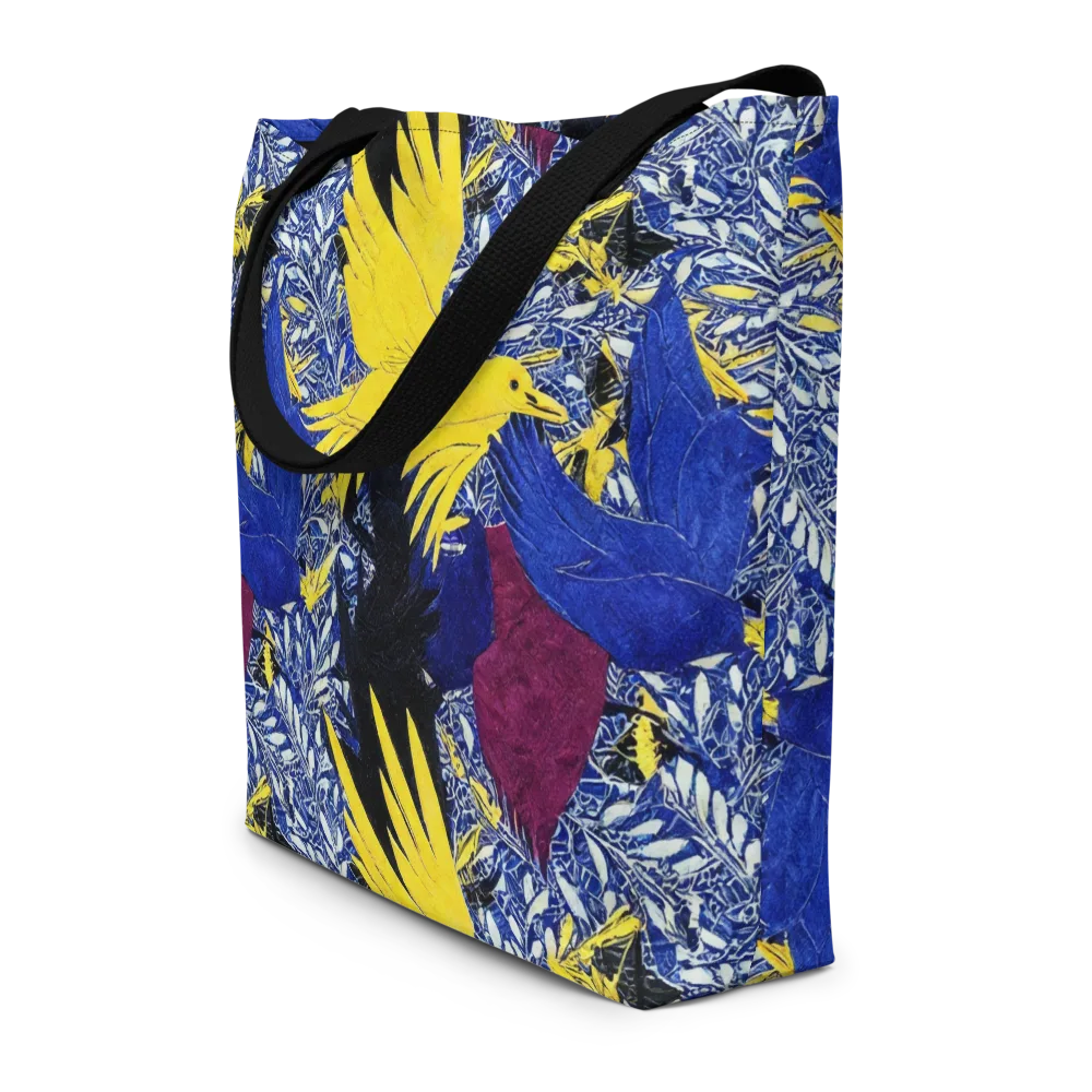 Golden Swift on Large Tote Bag W/ Pocket — Front