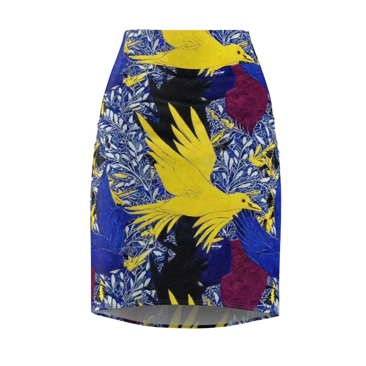 Golden Swift on Pencil Skirt — Front