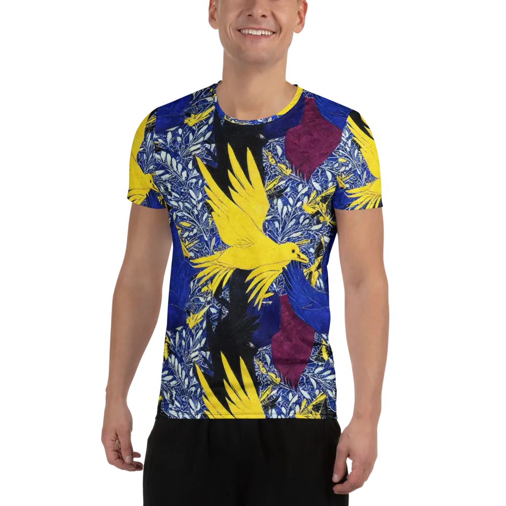 Golden Swift on Men's Athletic T-Shirt — Front