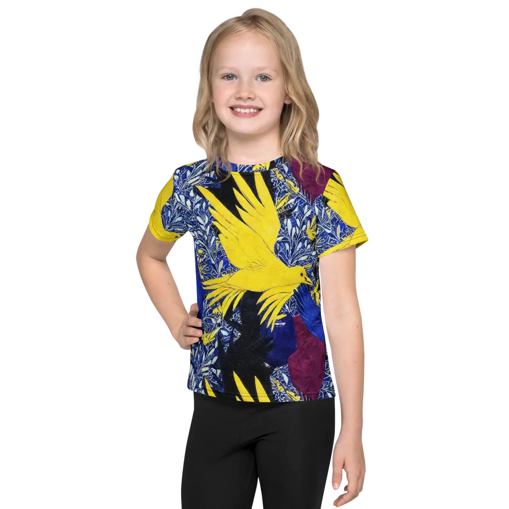 Golden Swift on Kids Crew Neck T-Shirt — Front