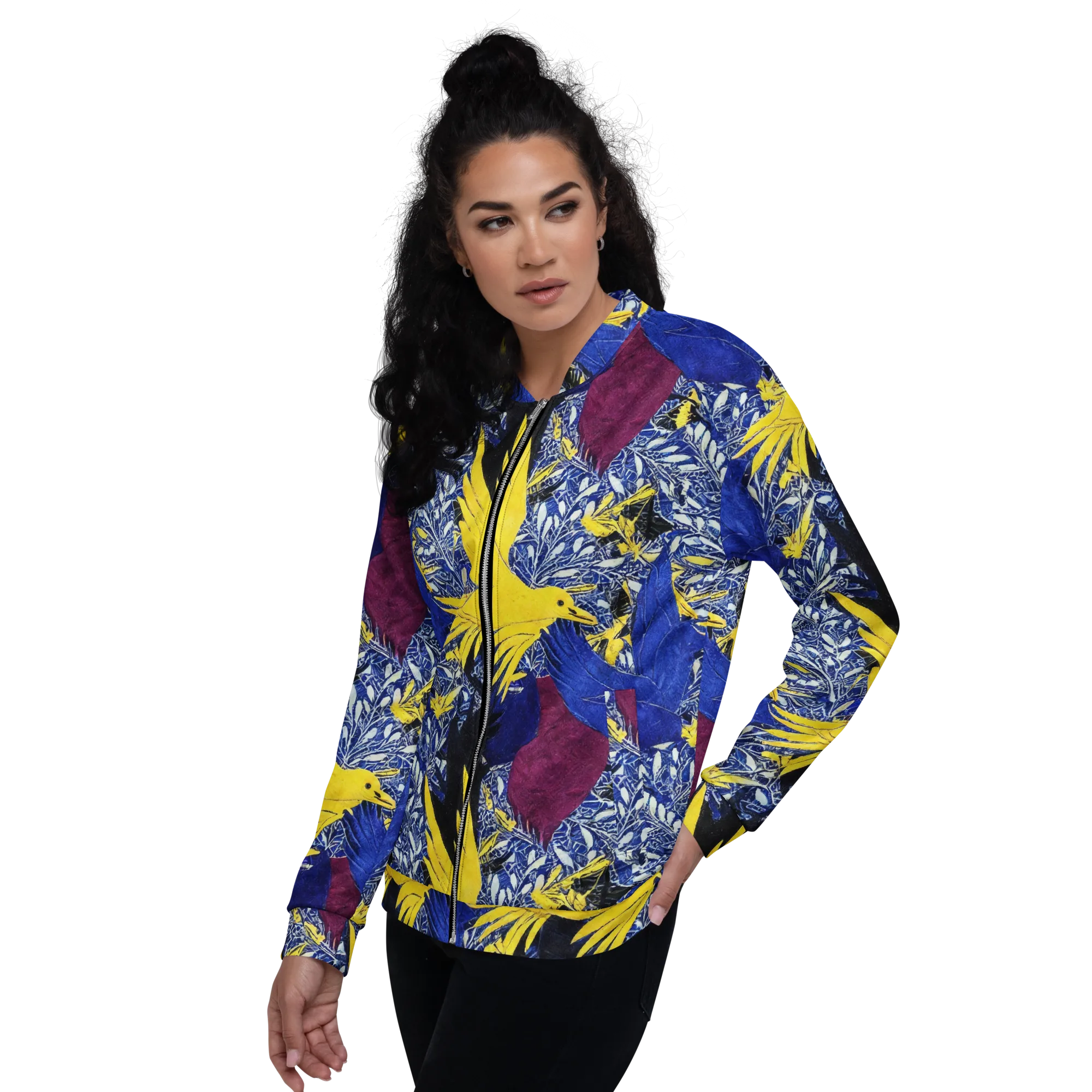 Golden Swift on Bomber Jacket — Left