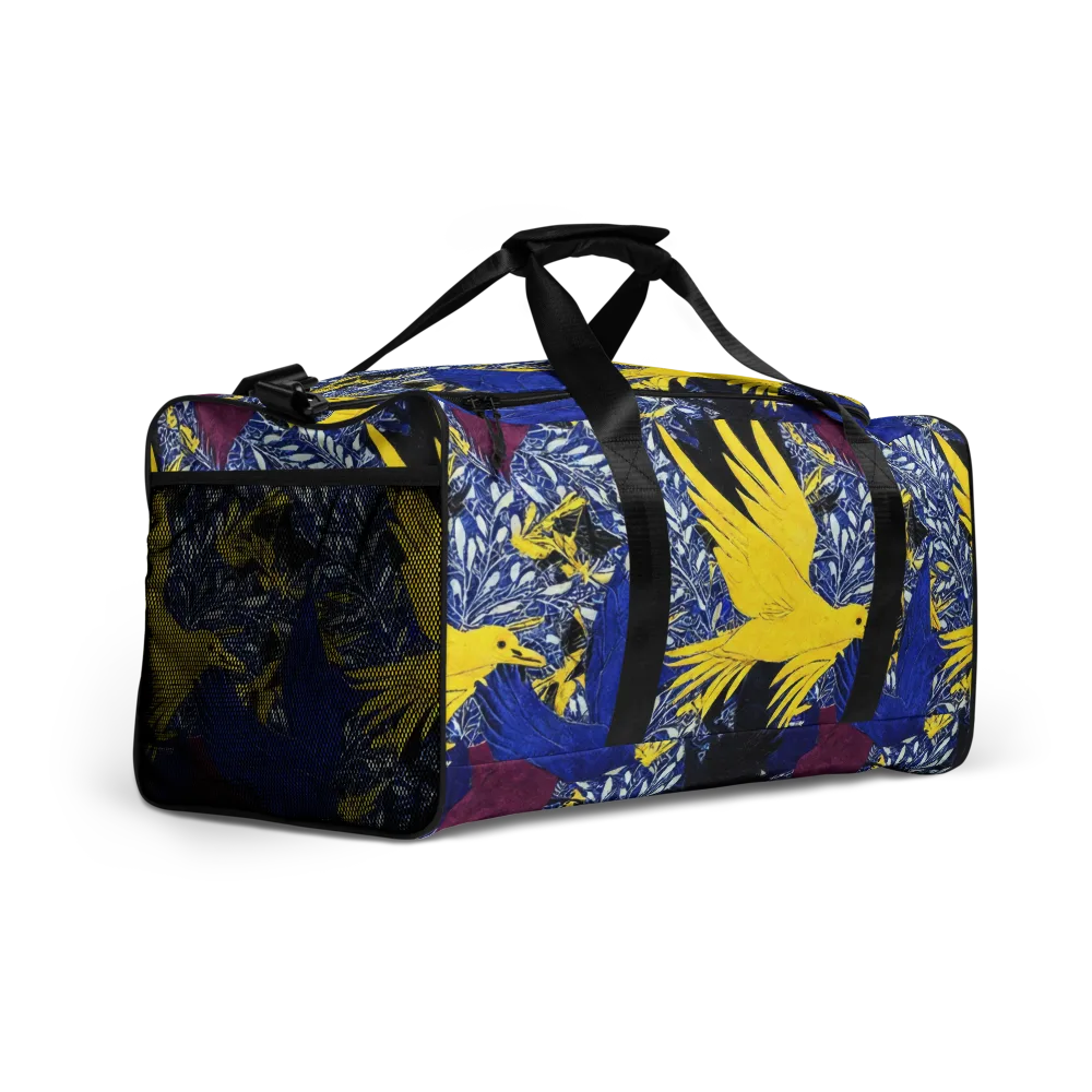 Golden Swift on Duffle Bag — Right Front