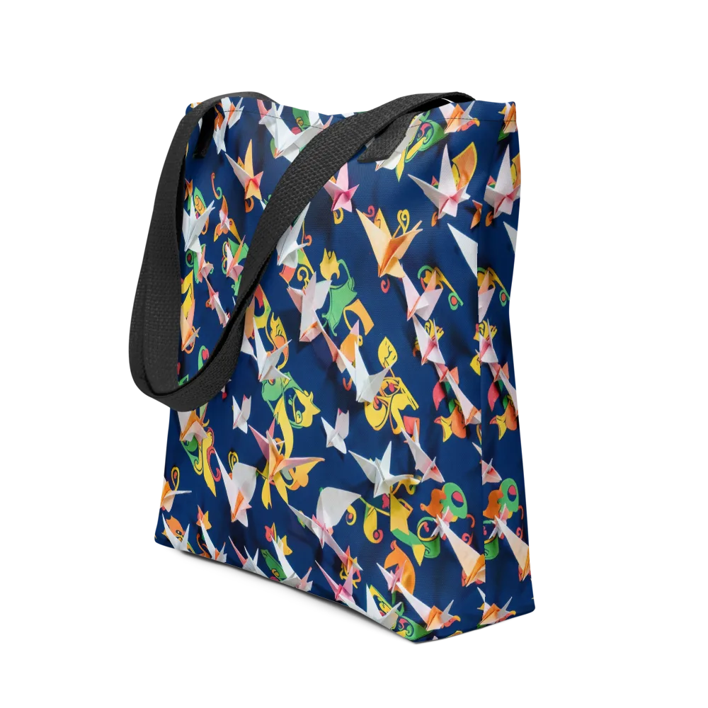 Origami Nocturne on Tote Bag — Front