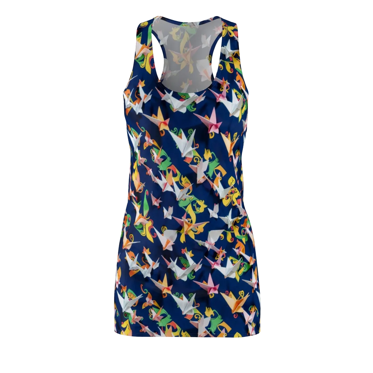 Origami Nocturne on Racerback Dress — Front