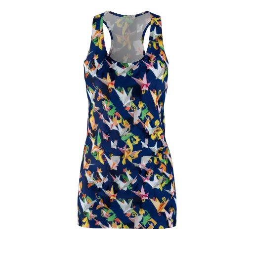 Origami Nocturne on a Racerback Dress