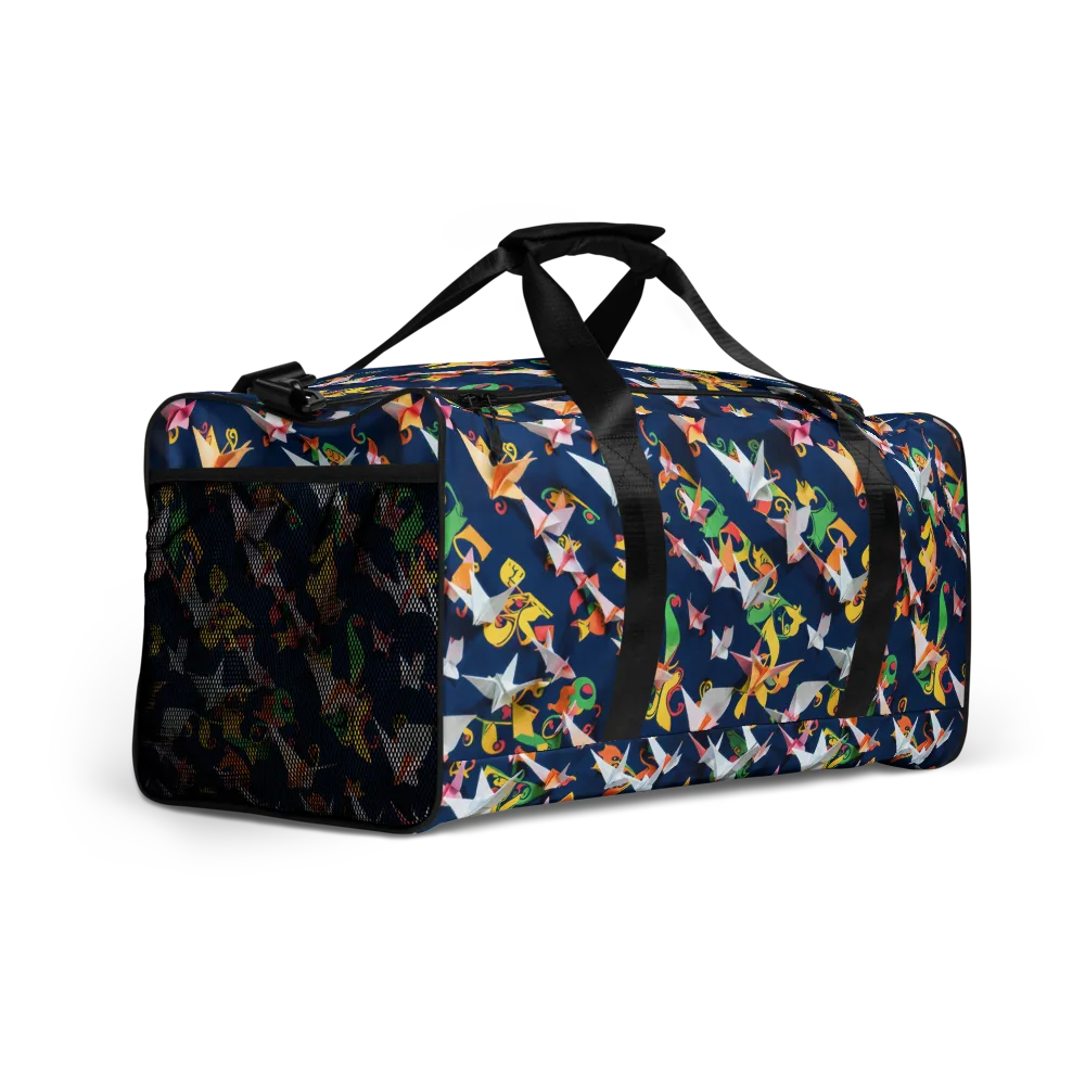 Origami Nocturne on Duffle Bag — Right Front