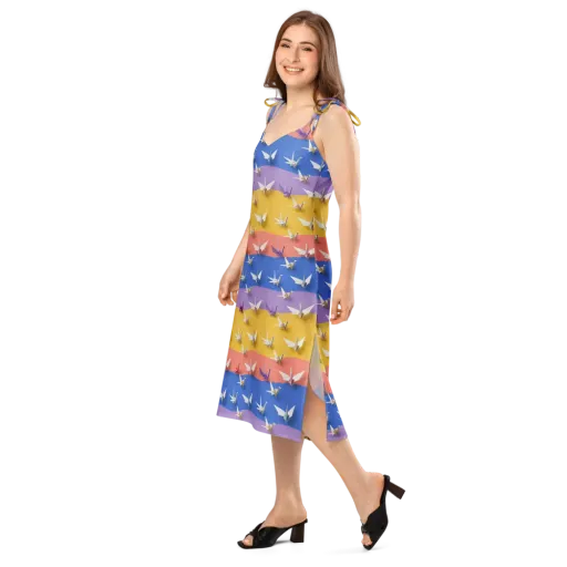 Origami Horizon on a Slip Dress