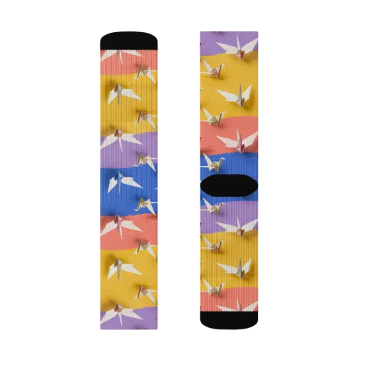 Origami Horizon on a Socks