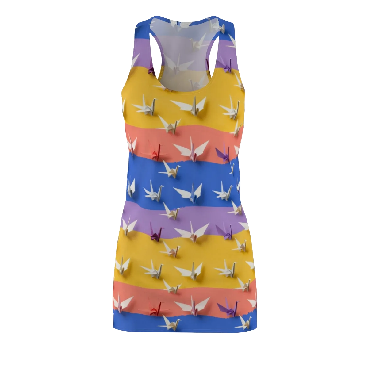 Origami Horizon on Racerback Dress — Front