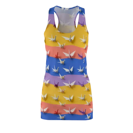 Origami Horizon on a Racerback Dress