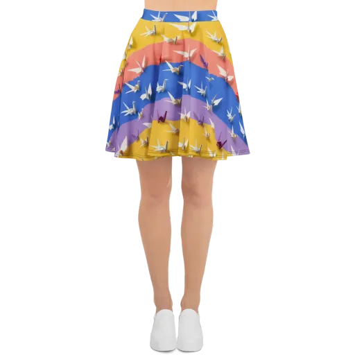 Origami Horizon on a Skater Skirt