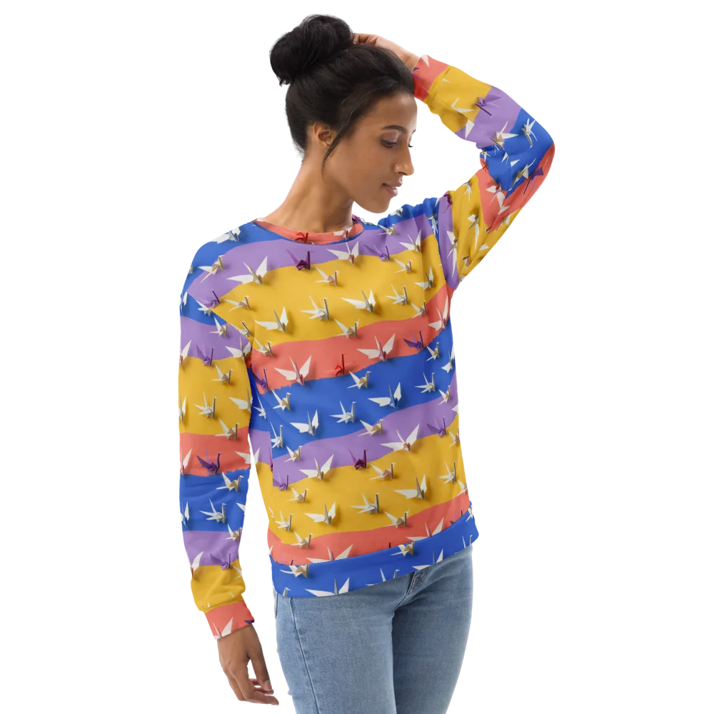Origami Horizon on Sweatshirt — Right Front