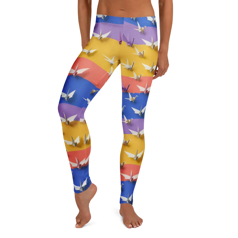 Origami Horizon on Leggings — Front