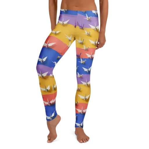 Origami Horizon on a Leggings