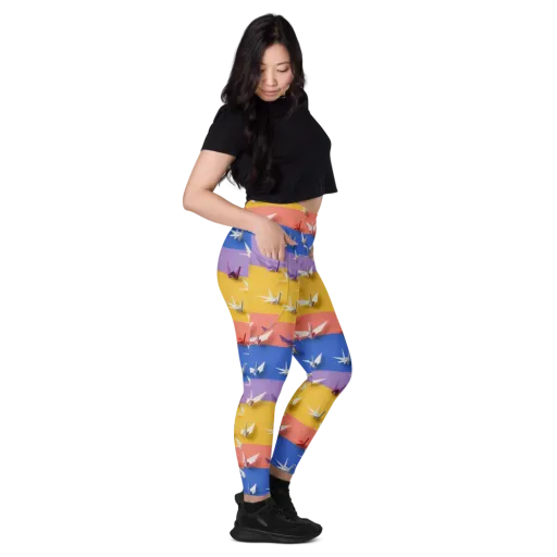 Origami Horizon on a Leggings with Pockets