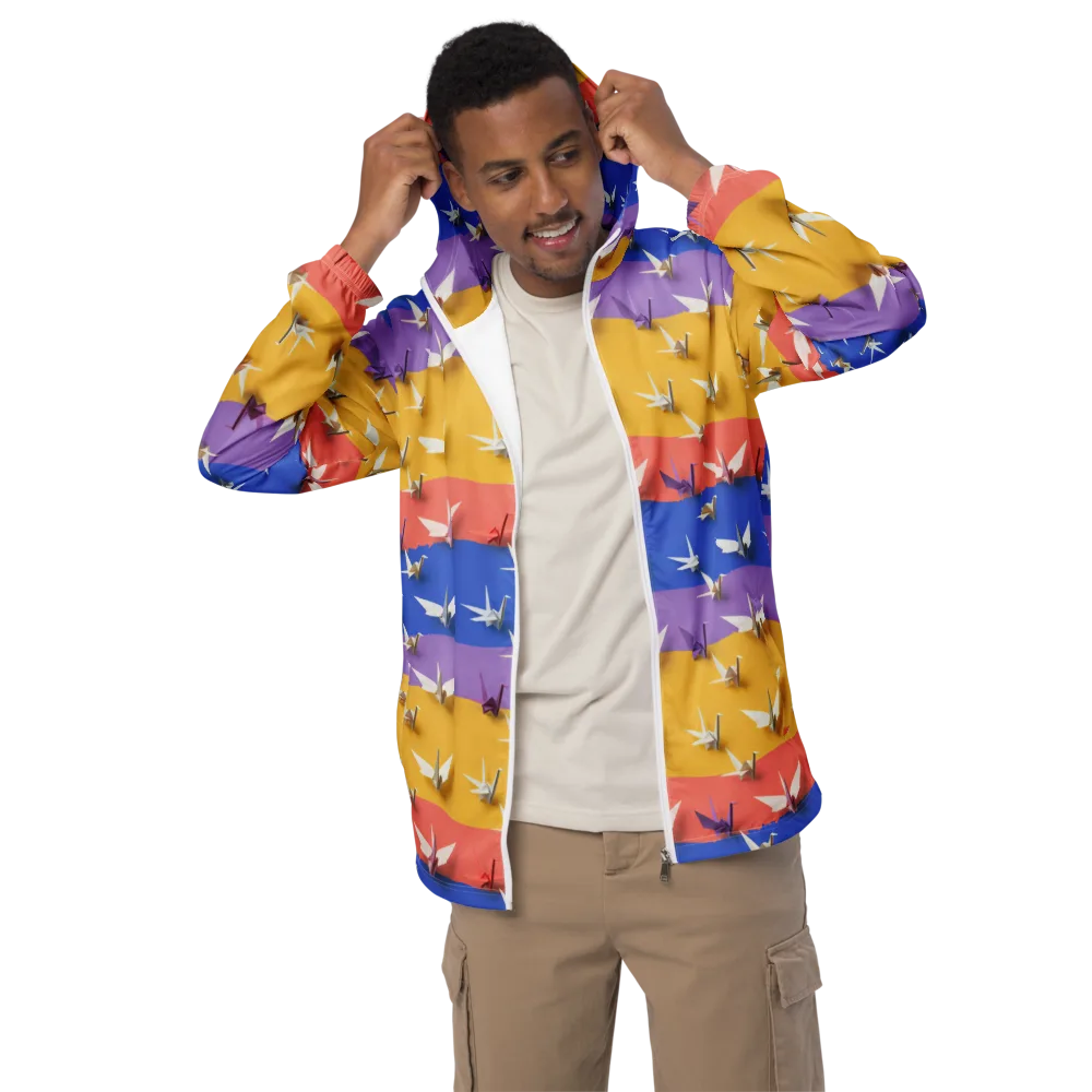 Origami Horizon on Men's Windbreaker — Front