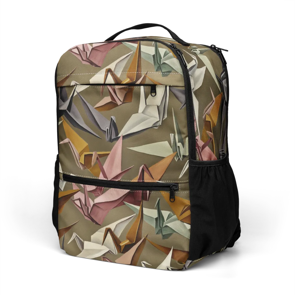 Paperwing Parade on Utility Backpack — Left Front
