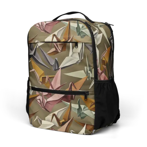 Paperwing Parade on a Utility Backpack