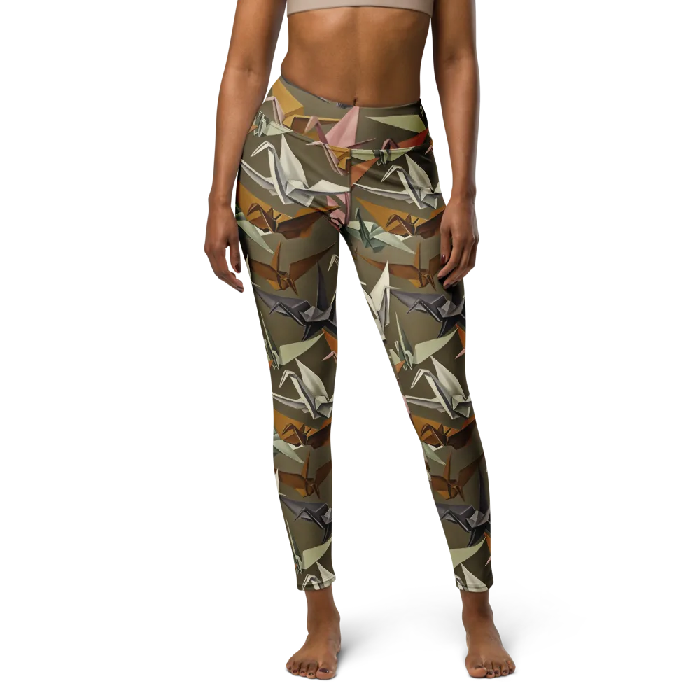 Paperwing Parade on Yoga Leggings — Front