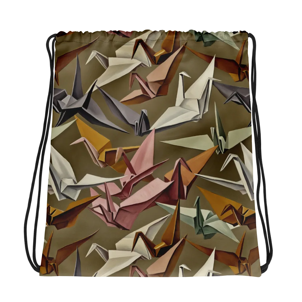 Paperwing Parade on Drawstring Bag — Photo