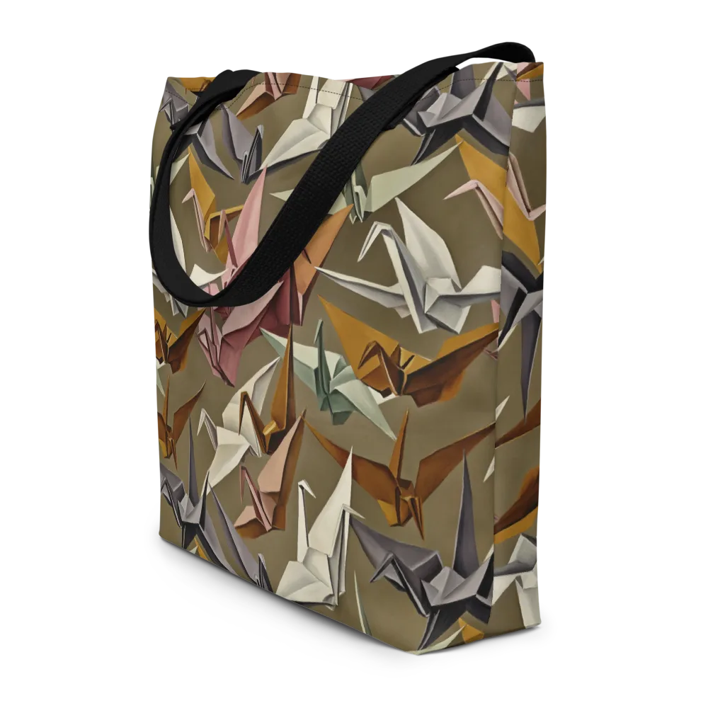 Paperwing Parade on Large Tote Bag W/ Pocket — Front